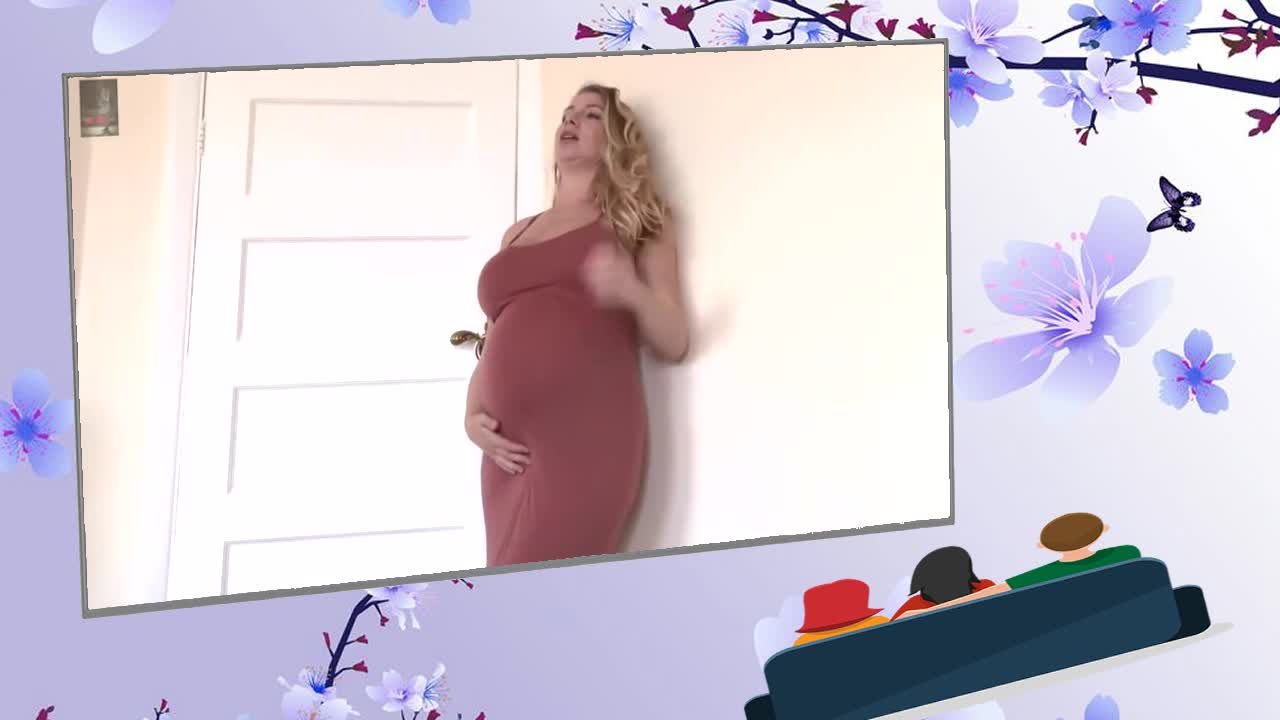 超大肚子孕妇 肚子疼图片
