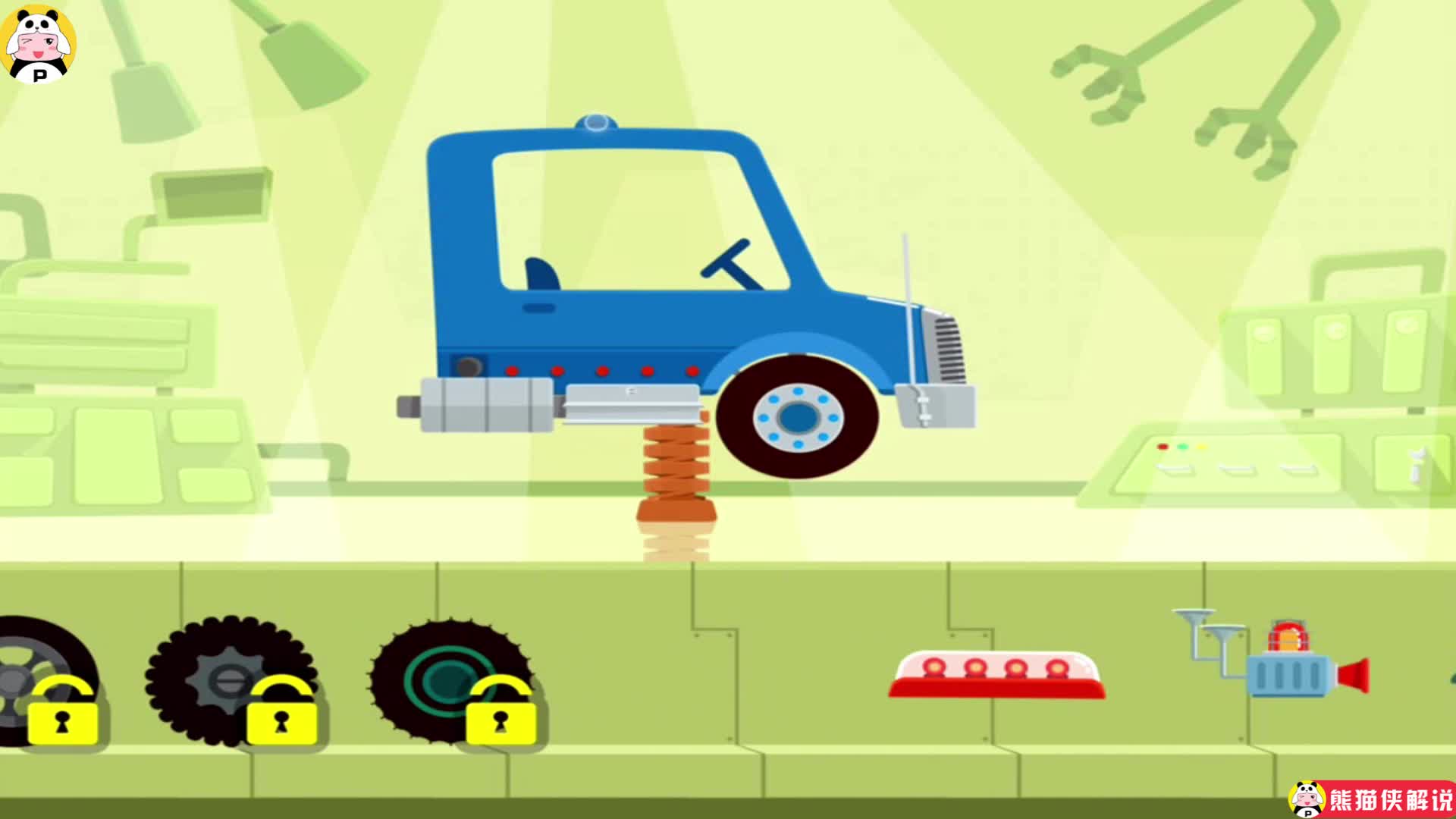 恐龙卡车 01 小恐龙开卡车运糖果 工程车 侏罗纪世界