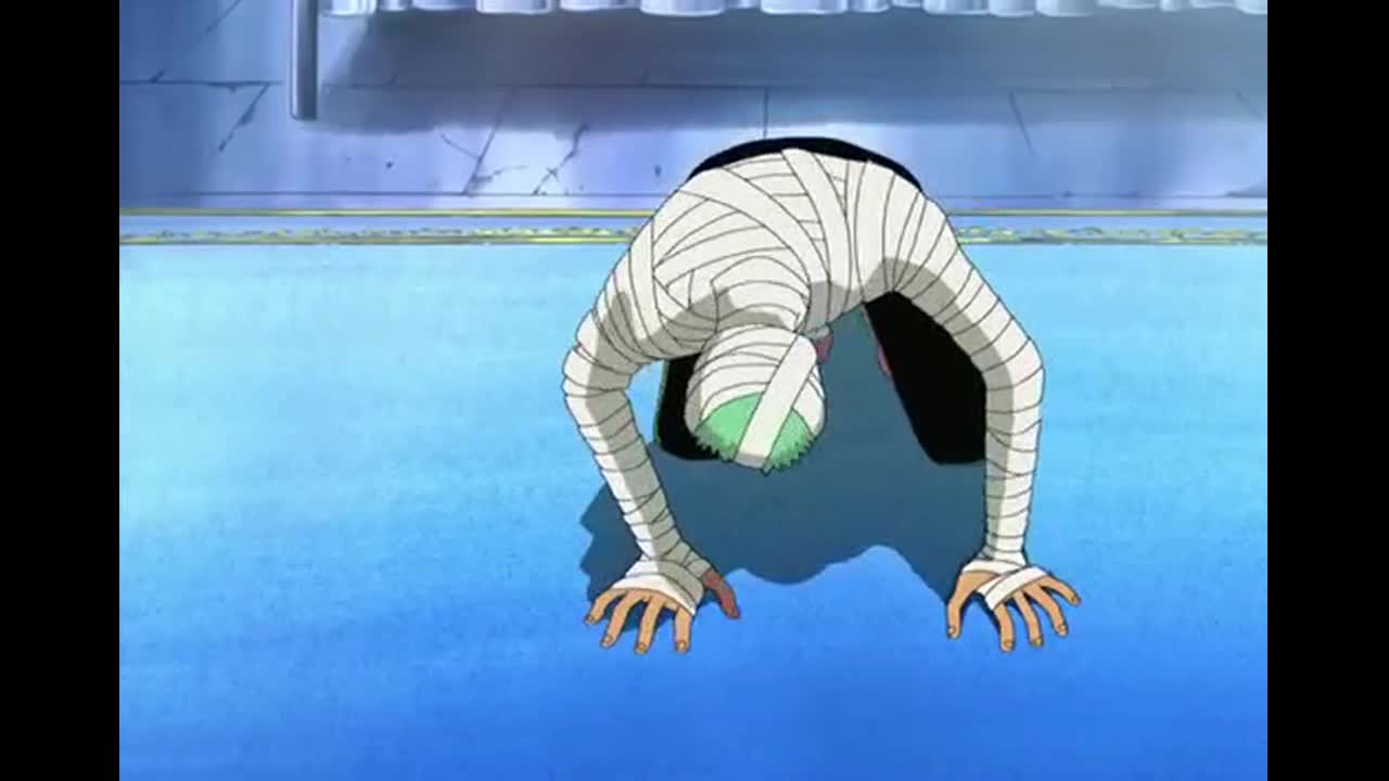 《海贼王》索隆被佩罗娜征服了,跪下认错!